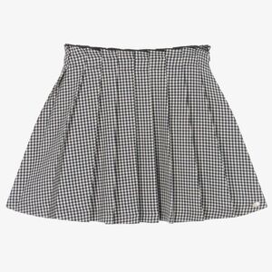 Tartine et Chocolat Black and White Checkered Skirt